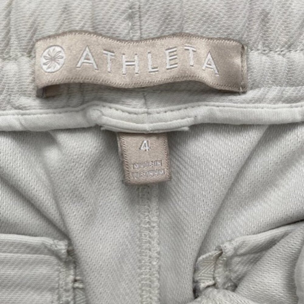 ATHLETA Birch Light Gray Farallon Jogger Pants Sz 4 - Picture 13 of 14